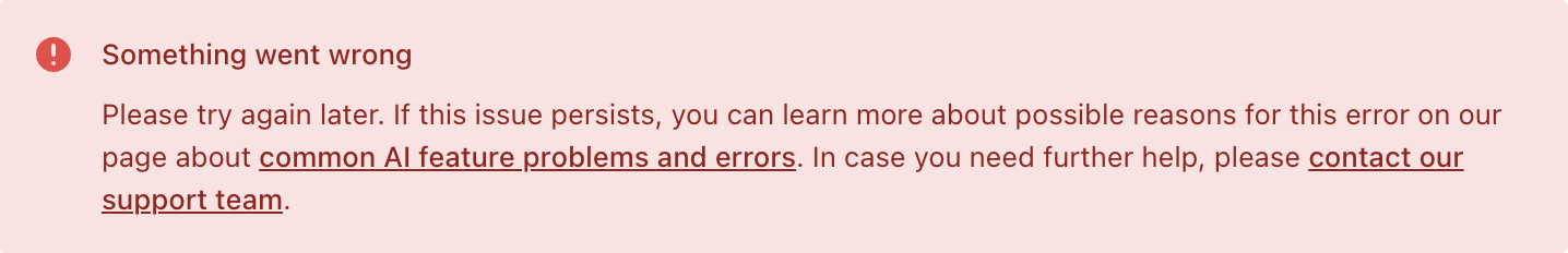 Error example